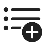 Text Bullet List Add SVG Icon